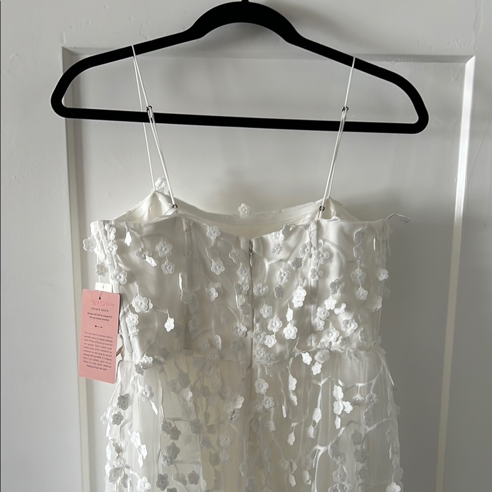 BHLDN White Floral Midi Dress - Picture 4 of 10